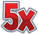 5x